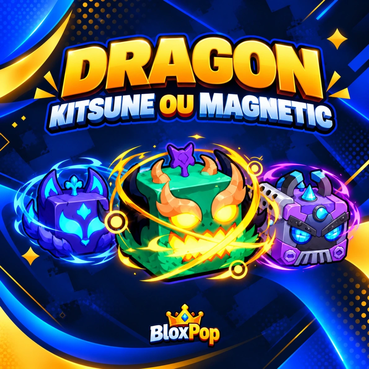 Dragon, Kitsune ou Magnetic no inventário